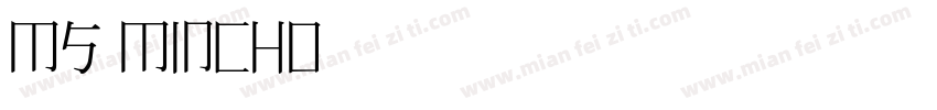 ms mincho日语字体下载字体转换
